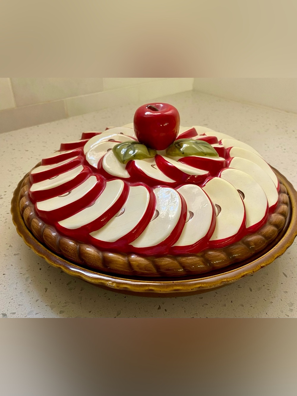 Vintage Pie Keeper with Lid